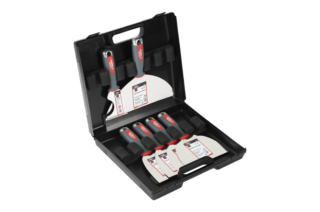 801170 - MALETÍN 6 ESPÁTULAS DE YESERO ALU-CHOC®